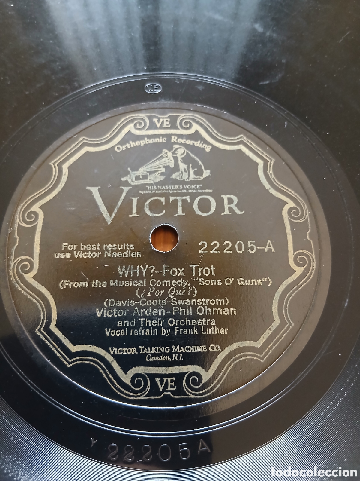 Discos de pizarra: Victor Arden-Phil Ohman And Their Orchestra* &ndash; Why? / It's You I Love