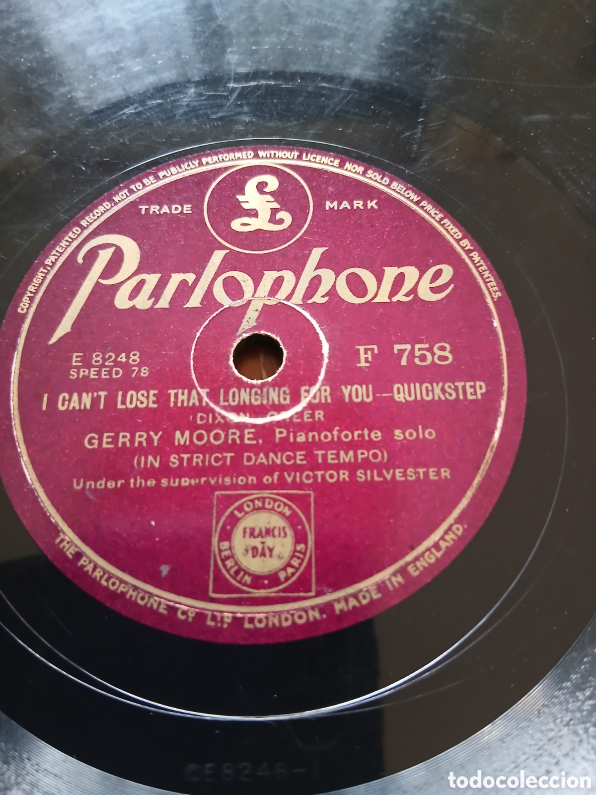 Discos de pizarra: Gerry Moore - 'taint good / i can't lose that longing for you