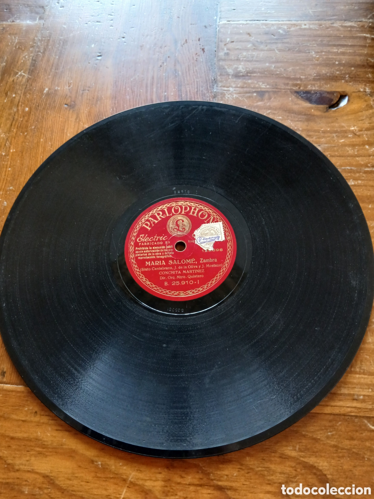 Discos de pizarra: Conchita Mart&iacute;nez - Mar&iacute;a Salom&eacute; / sole&aacute; de los reyes - Foto 4