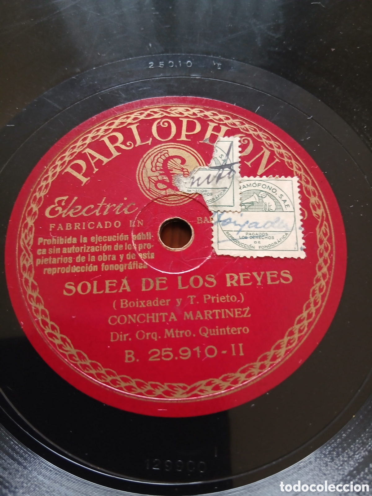 Discos de pizarra: Conchita Mart&iacute;nez - Mar&iacute;a Salom&eacute; / sole&aacute; de los reyes - Foto 1