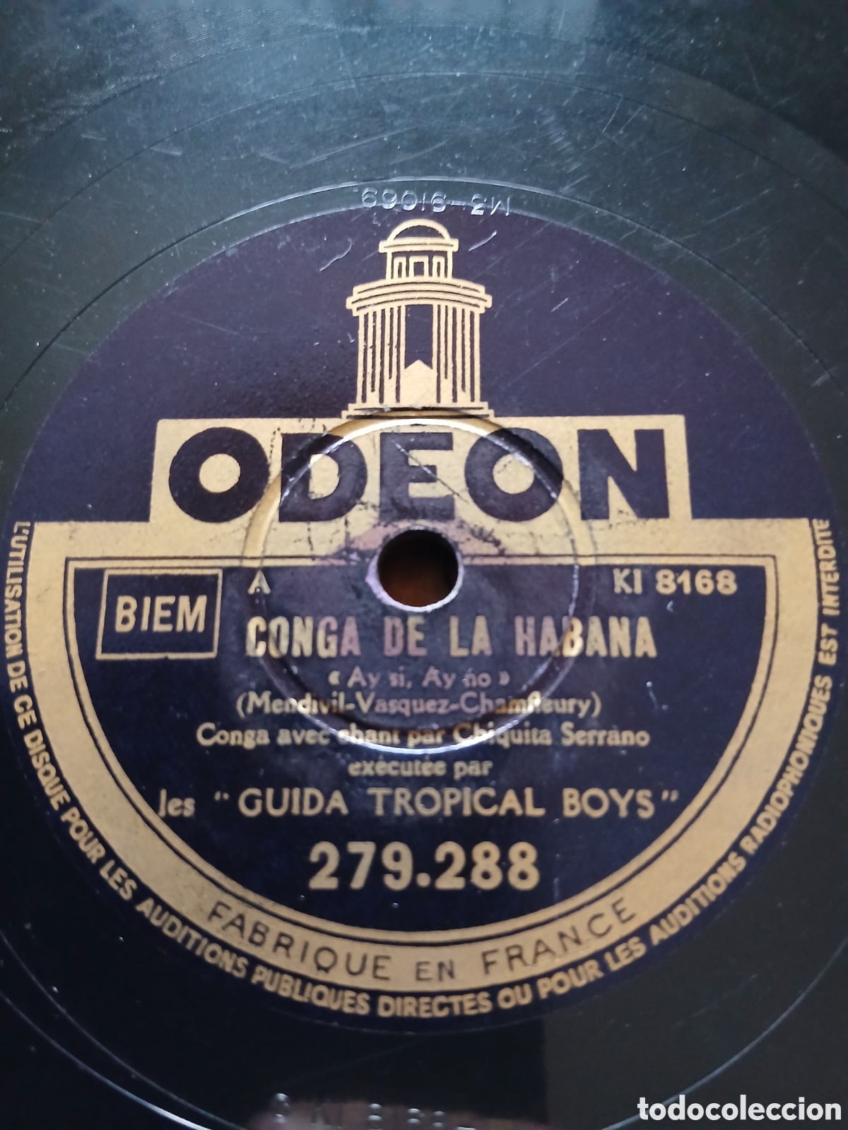 Discos de pizarra: Guida Tropical Boys &lrm;&ndash; Conga De La Habana / La Conga Du Congo