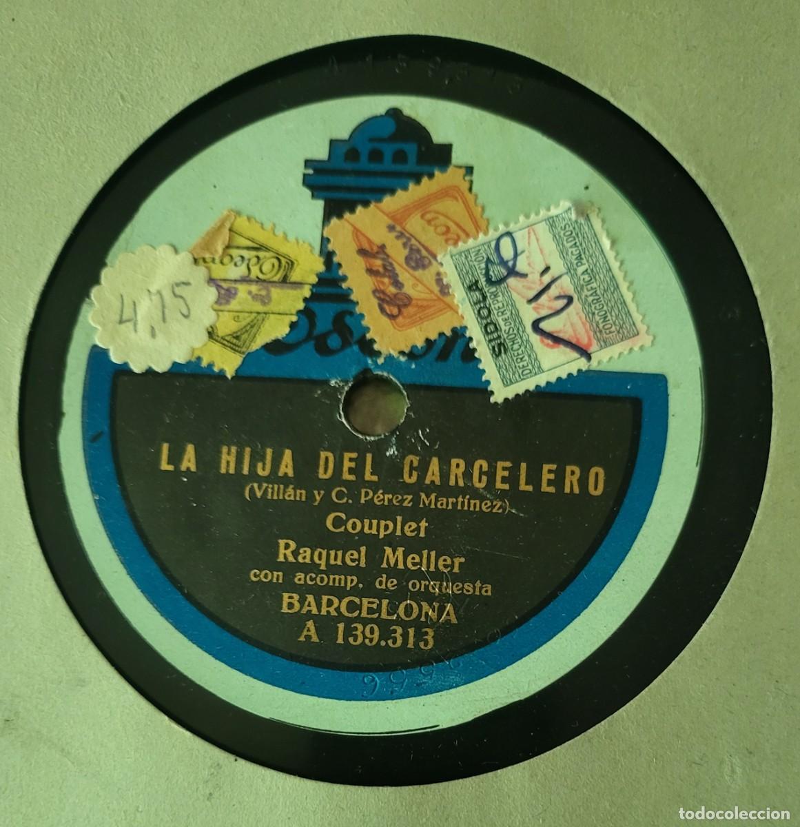 Discos de pizarra: Raquel Meller plzarra 78 R.P.M. sello Odeon editado en Espa&ntilde;a ...