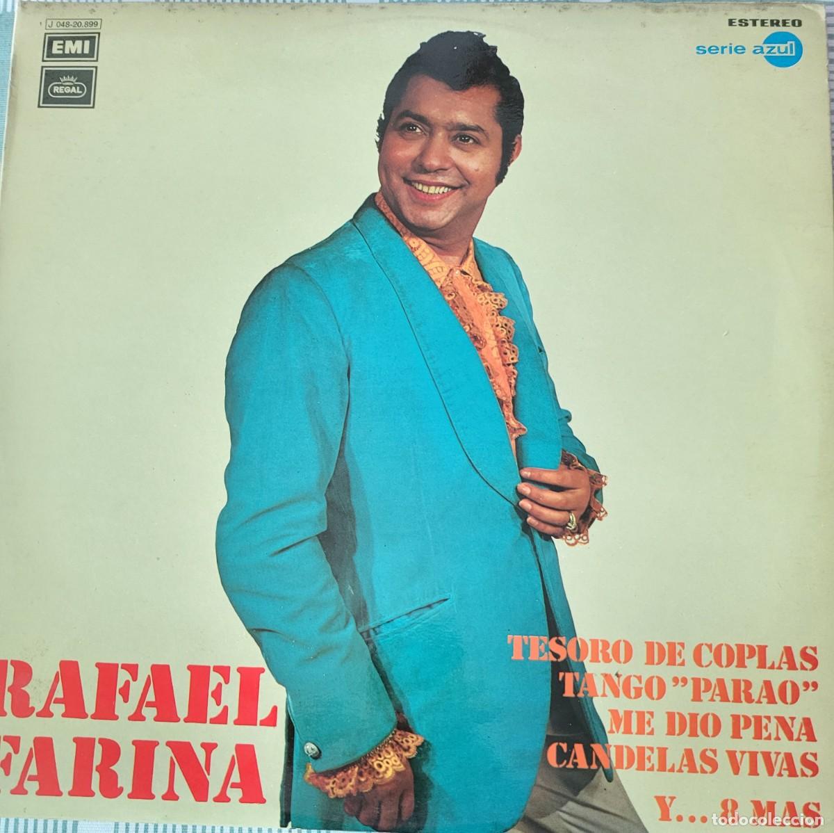 Discos de pizarra: Rafael Farina Lp sello Emi-Odeon editado en Espa&ntilde;a a&ntilde;o 1972...