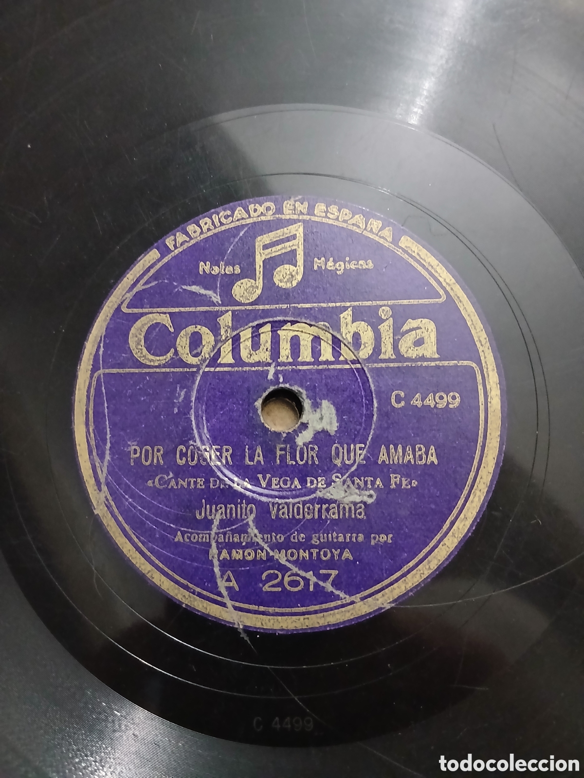 Discos de pizarra: Disco Juanito Valderrama HAS TIRADO LA HONRA AL SUELO