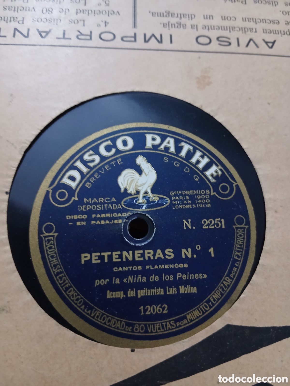 Discos de pizarra: 7 Discos Pathe La ni&ntilde;a de los peines - Foto 3