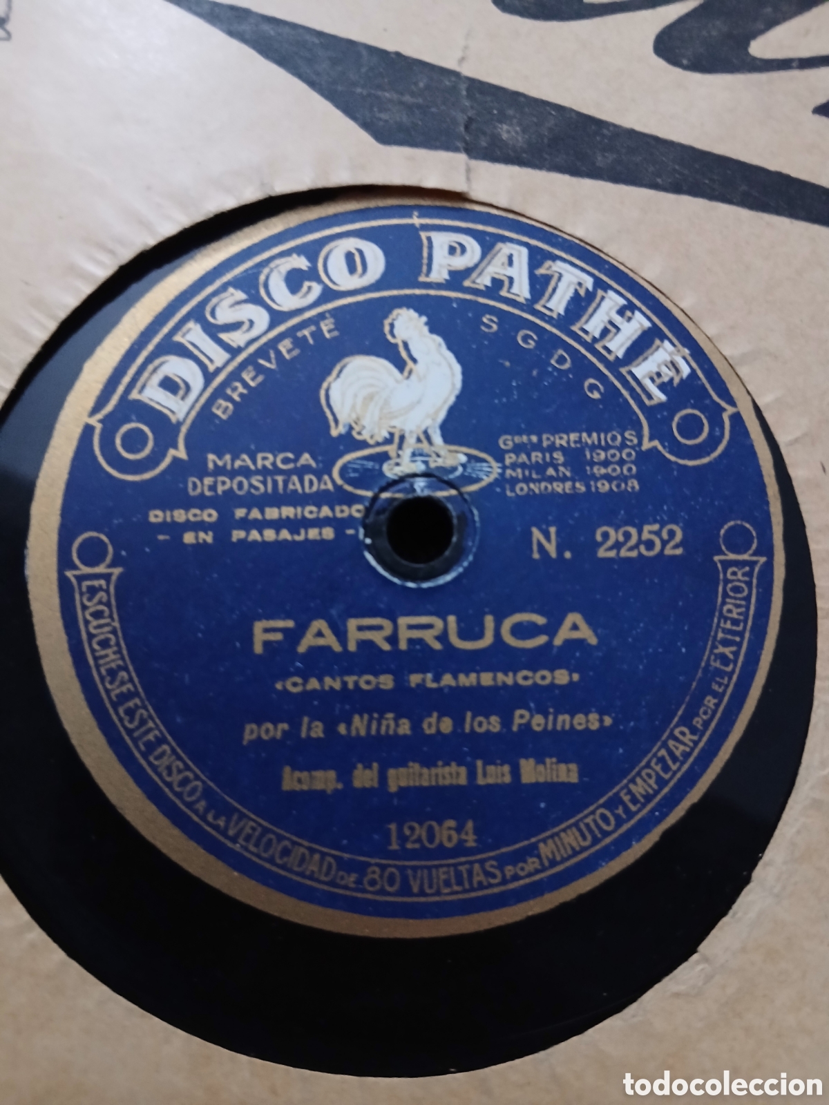 Discos de pizarra: 7 Discos Pathe La ni&ntilde;a de los peines - Foto 5