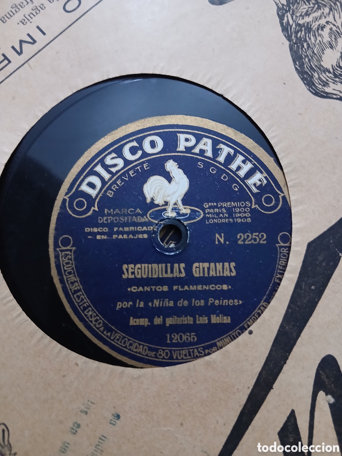 Discos de pizarra: 7 Discos Pathe La ni&ntilde;a de los peines - Foto 6