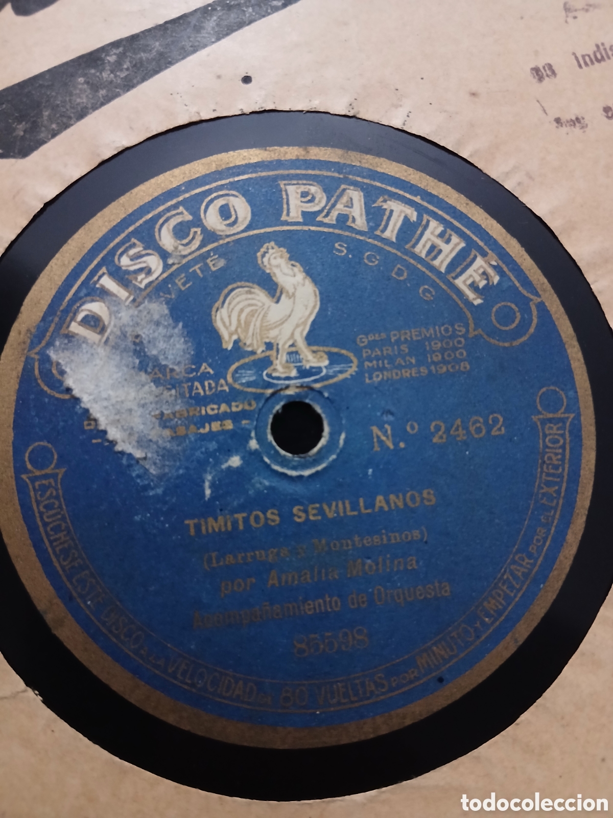 Discos de pizarra: 7 Discos Pathe La ni&ntilde;a de los peines - Foto 10
