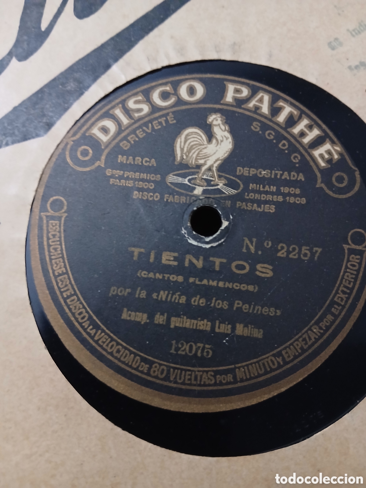 Discos de pizarra: 7 Discos Pathe La ni&ntilde;a de los peines - Foto 13