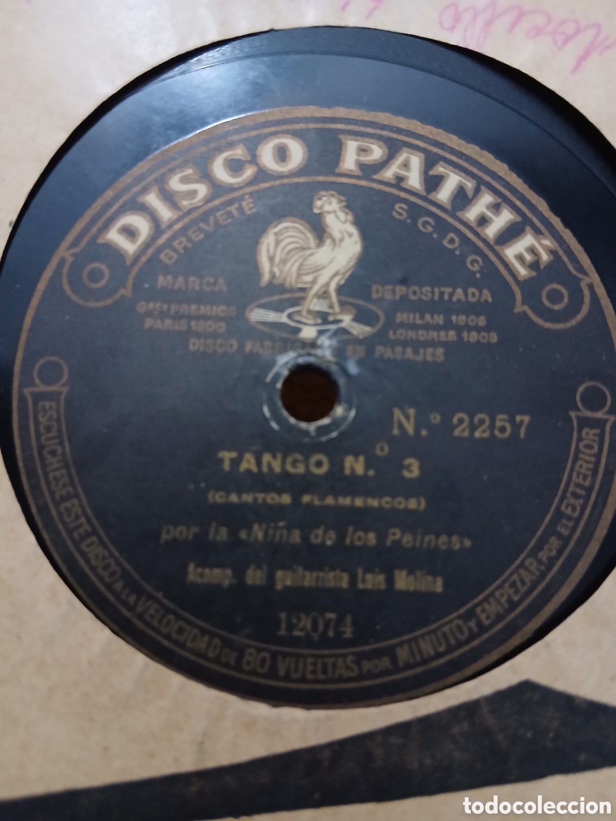 Discos de pizarra: 7 Discos Pathe La ni&ntilde;a de los peines - Foto 14