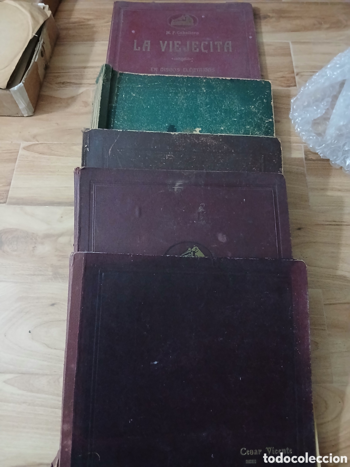 Discos de pizarra: 5 Albunes Vacios para discos de pizarra 12&rdquo;