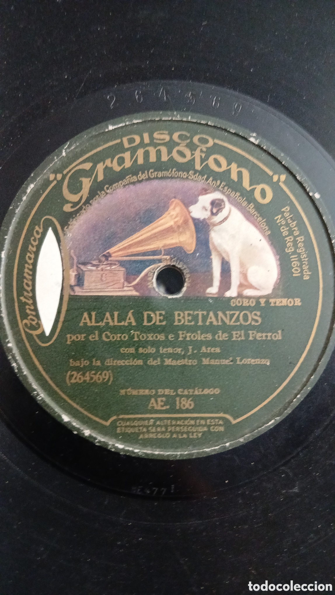 Discos de pizarra: Disco Gallego Toxos e Froles del Ferrol