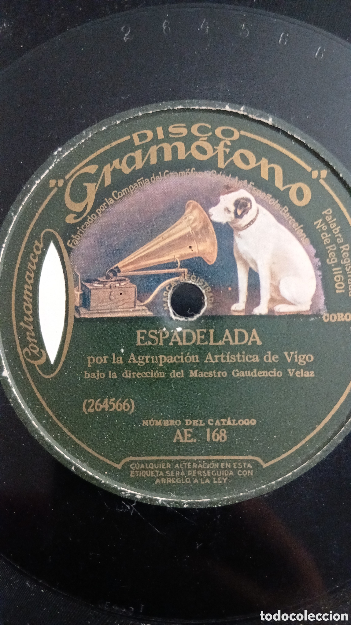 Discos de pizarra: Disco Gallego Agrupacion Artisticade Vigo - Foto 2