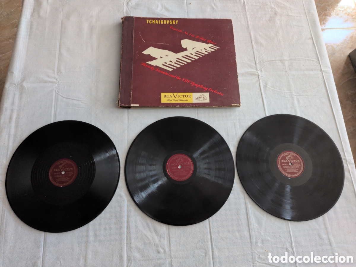 Schellackplatten: Tschaikowsky&nbsp;-&nbsp;Horowitz&nbsp;*&nbsp;,&nbsp;Toscanini&nbsp;y la&nbsp;Orquesta Sinf&oacute;nica de la NBC&nbsp;&ndash;Concierto n&ordm;1 en b.