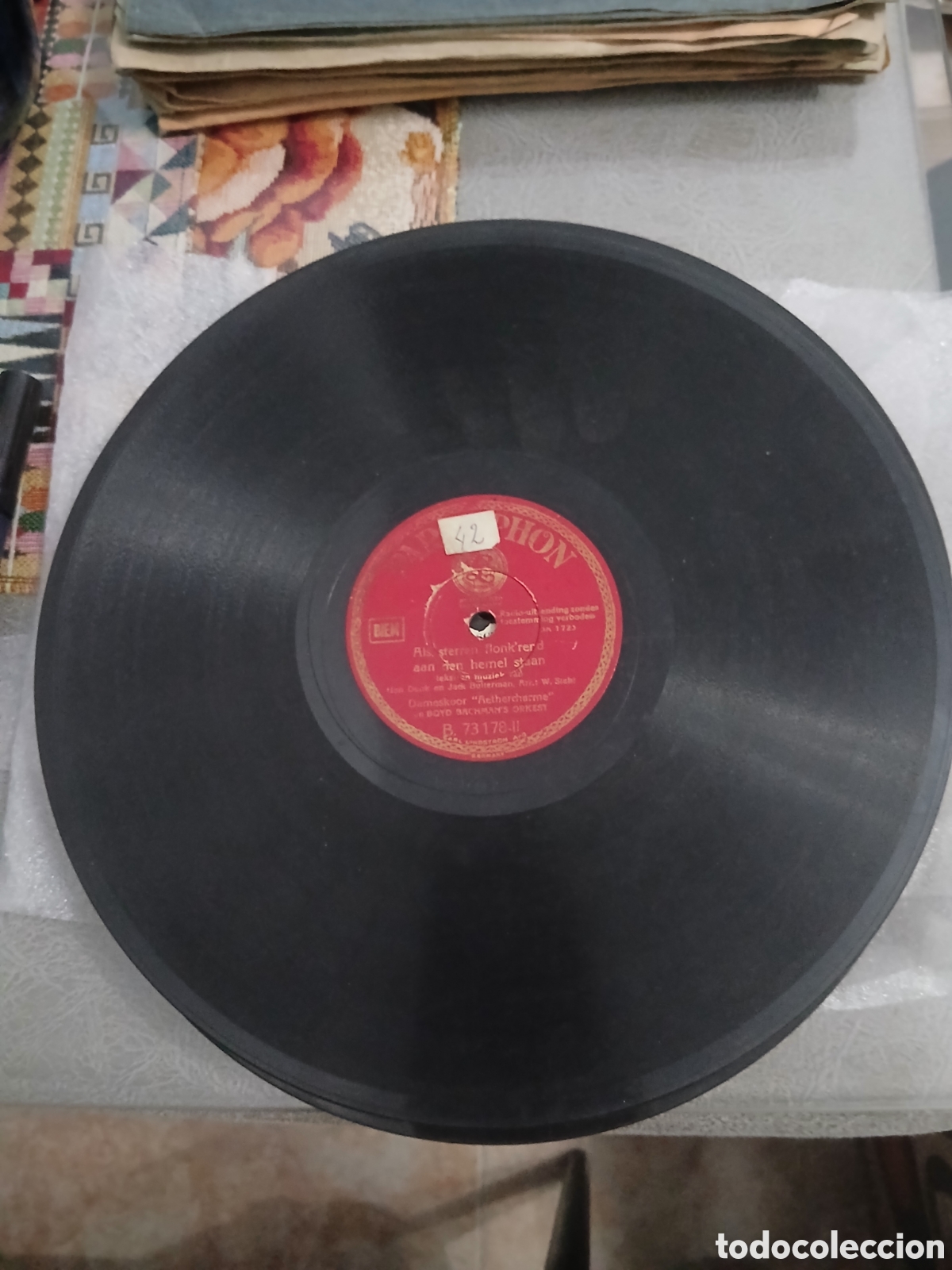 Discos de pizarra: Disco Lili Marlene Cantado - Foto 4