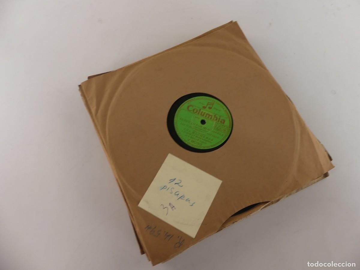 Discos de pizarra: COLECCION LOTE DE 12 DISCOS DE PIZARRA