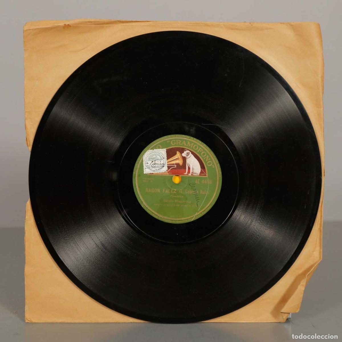 Discos de pizarra: DISCO DE PIZARRA. Rocio. Ragon Falez. Banda Hispanica