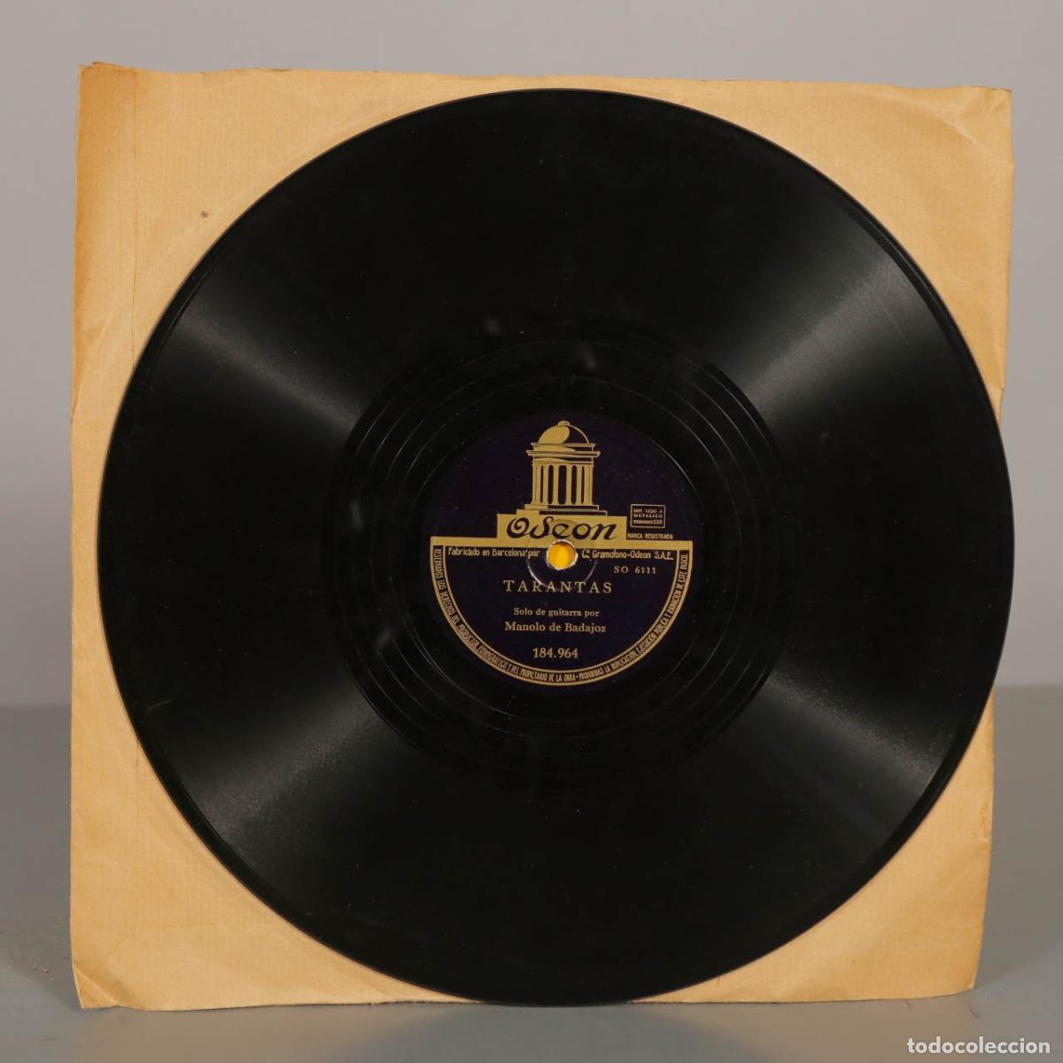 Discos de pizarra: DISCO DE PIZARRA. TARANTAS. SOLEA POR ROSA. MANOLO DE BADAJOZ