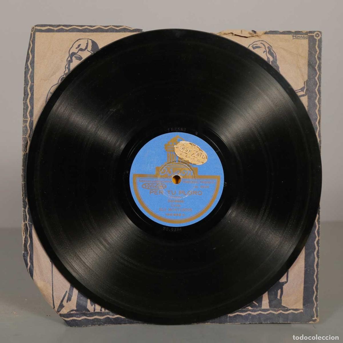 Discos de pizarra: DISCO DE PIZARRA. LA SANTA ESPINA. PER TU PLORO - Foto 2