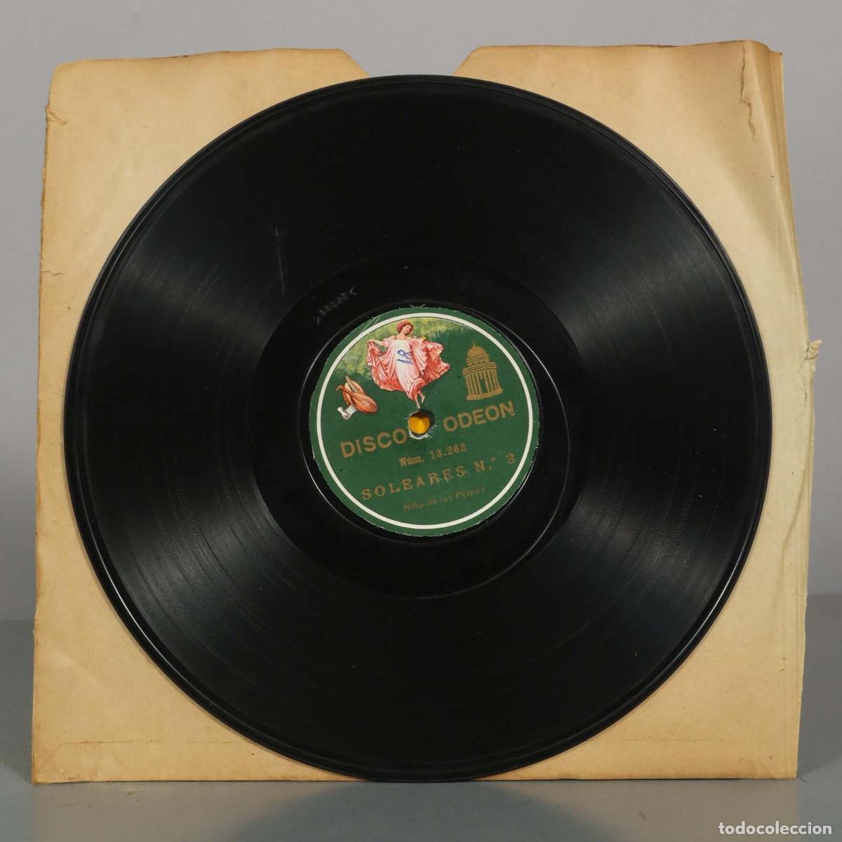 Discos de pizarra: DISCO DE PIZARRA. SOLEARES N 3. SEVILLANAS N 3. NI&Ntilde;A DE LOS PEINES