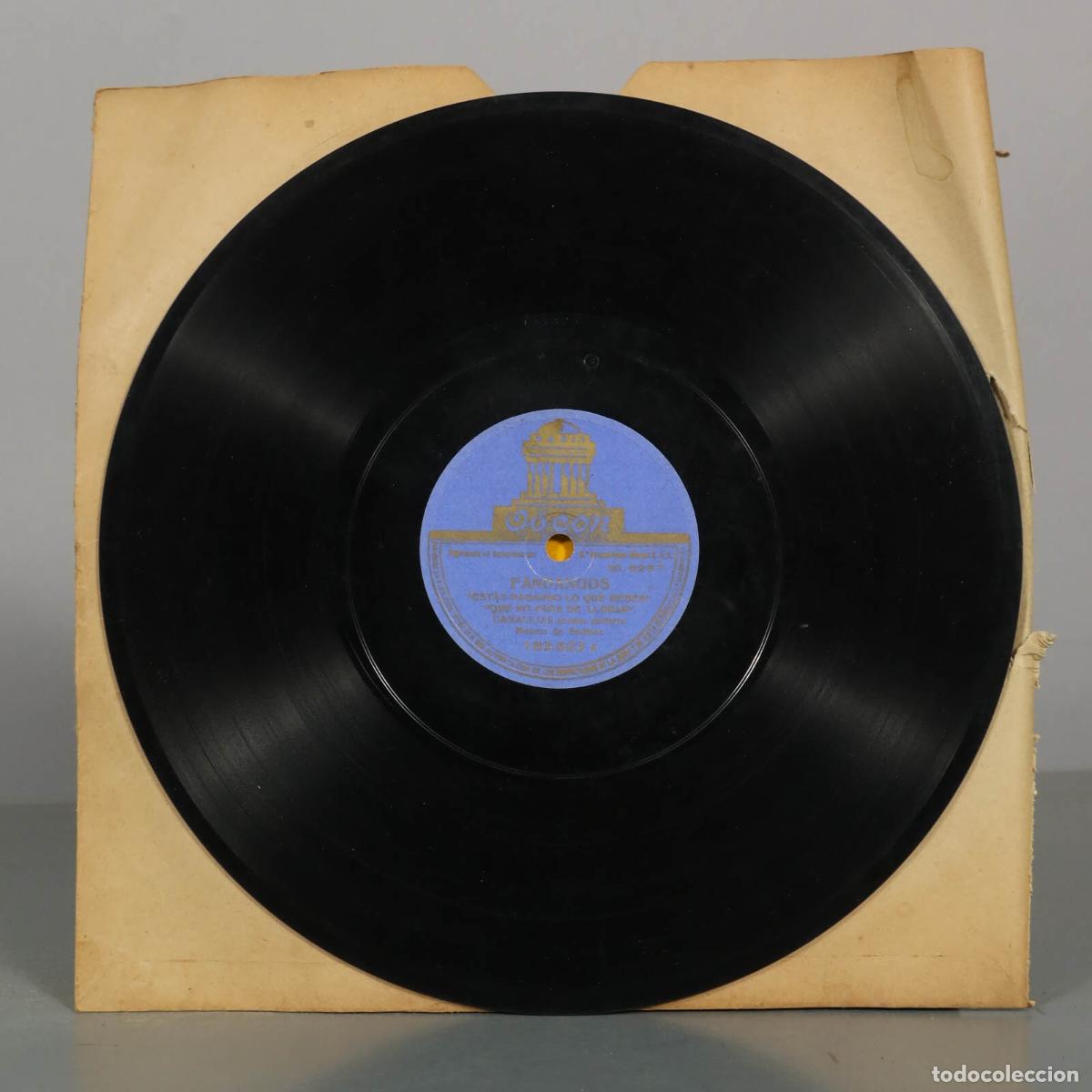 Discos de pizarra: DISCO DE PIZARRA. FIESTA GITANA. FANDANGOS. CANALEJAS.