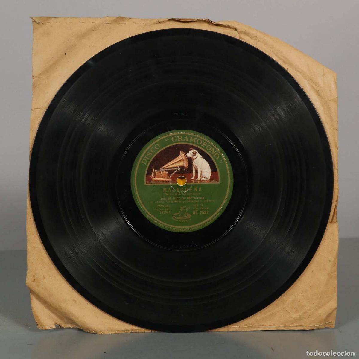 Discos de pizarra: DISCO DE PIZARRA. FANDANGUILLO. MALAGUE&Ntilde;A. NI&Ntilde;O DE MARCHENA. R MONTOYA