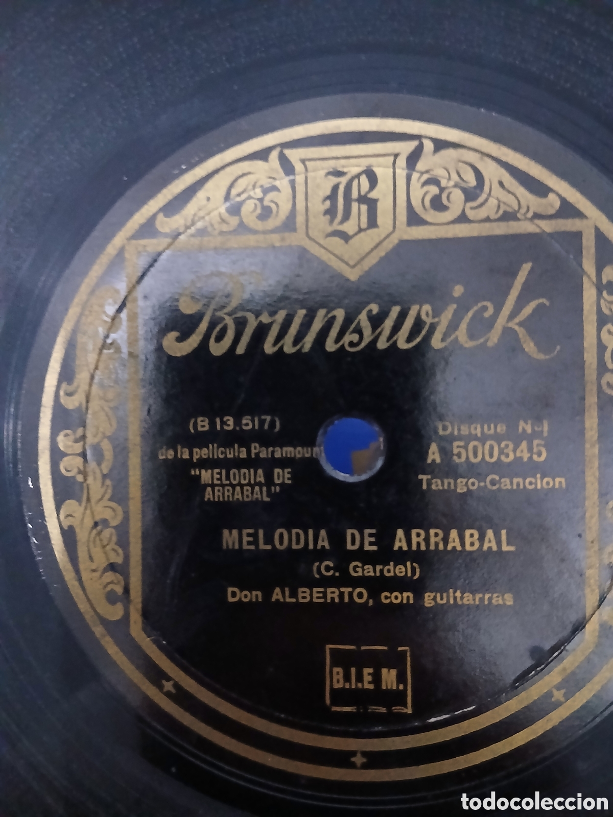 Discos de pizarra: Disco de Tango Don Alberto con Guitarras - Foto 3