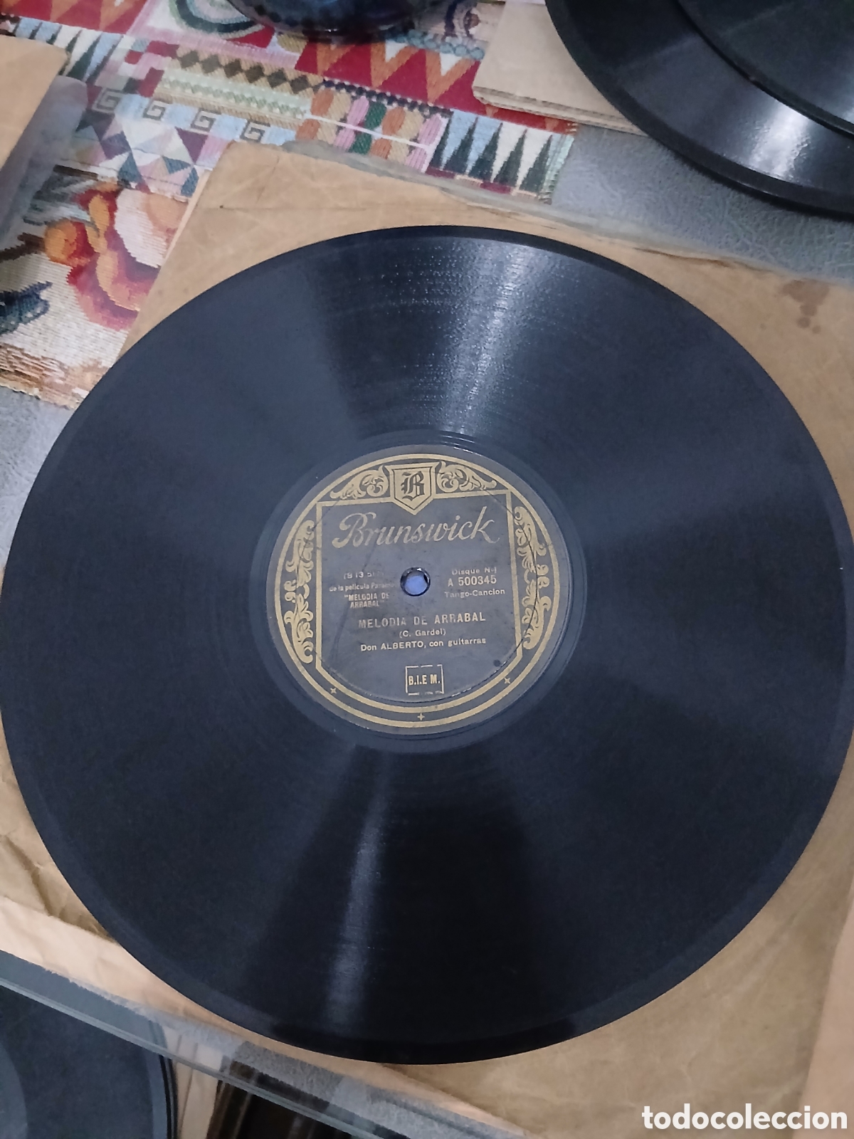 Discos de pizarra: Disco de Tango Don Alberto con Guitarras - Foto 4