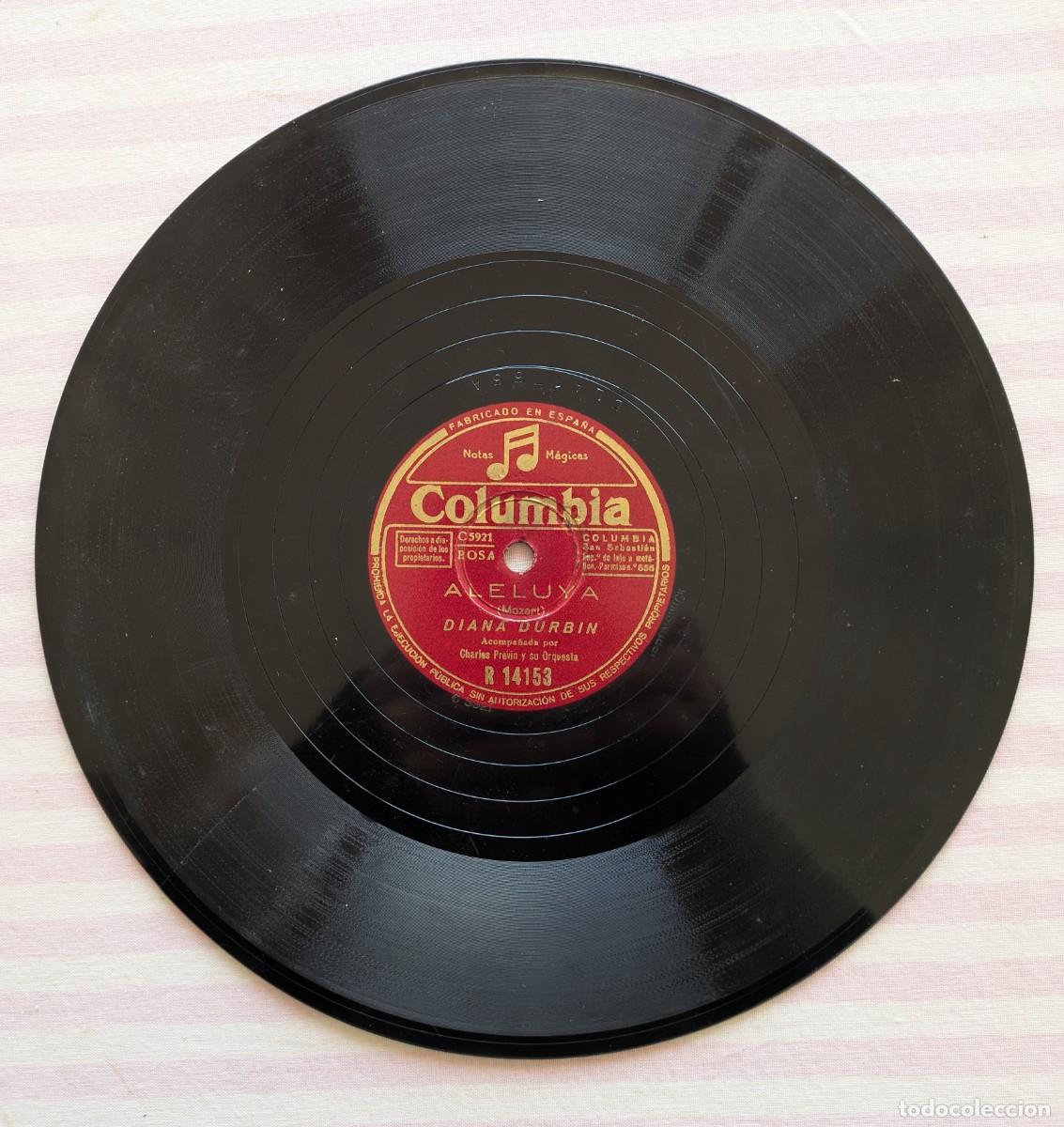 Discos de pizarra: Aleluya. AVE Maria. Con Diana Durbin