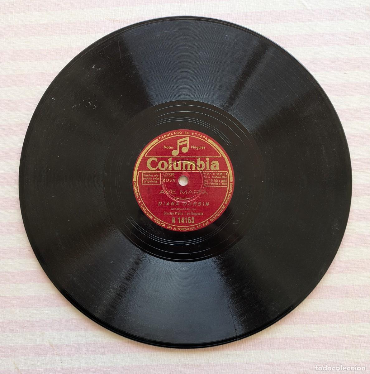Discos de pizarra: Aleluya. AVE Maria. Con Diana Durbin - Foto 2