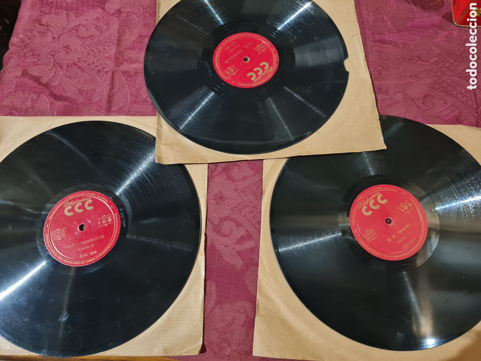 Discos de pizarra: Discos de pizarra lecciones de Ingl&eacute;s