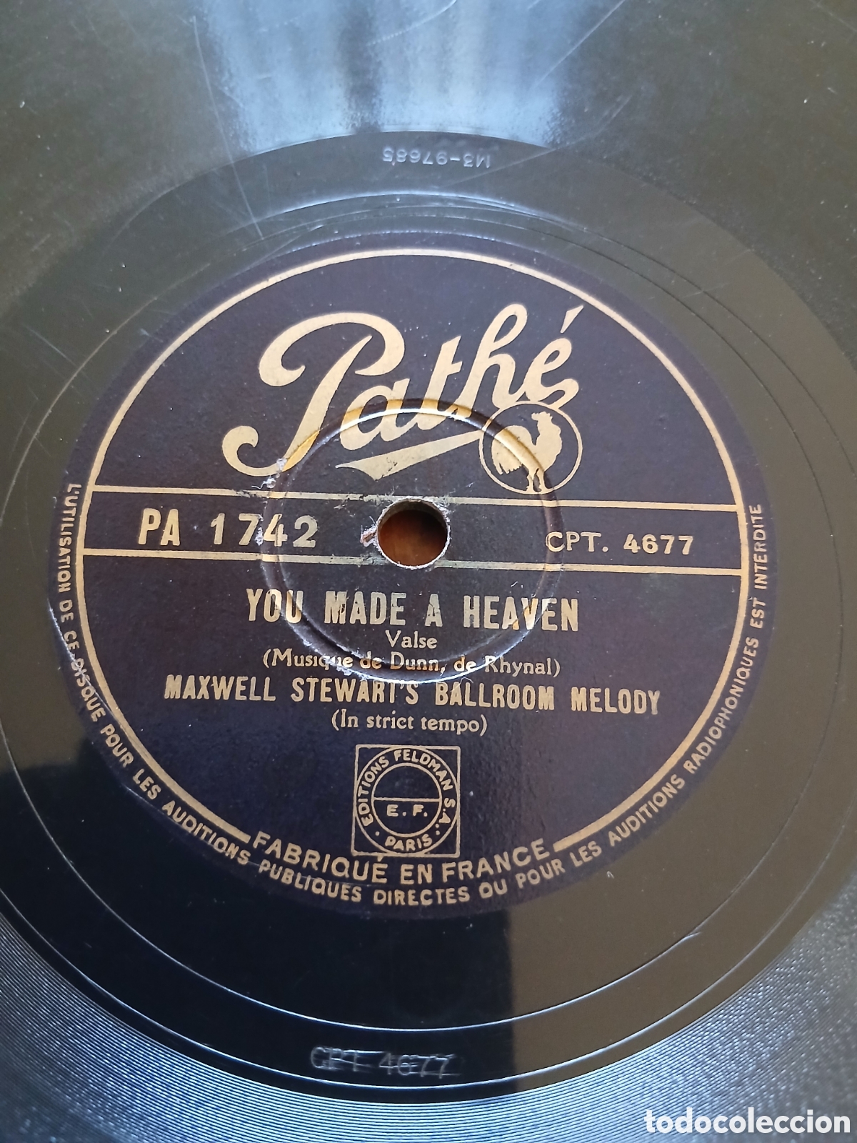 Discos de pizarra: Maxwell Stewart's Ballroom Melody&nbsp;&lrm;&ndash;&nbsp;You Made A Heaven / When Mother Nature Sings Her Lullaby