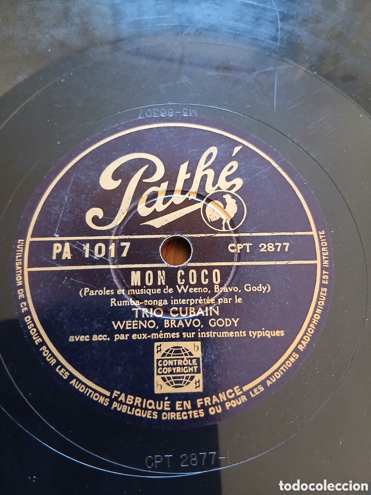 Discos de pizarra: Trio cubain lote. Weeno, Bravo, Gody - Foto 3