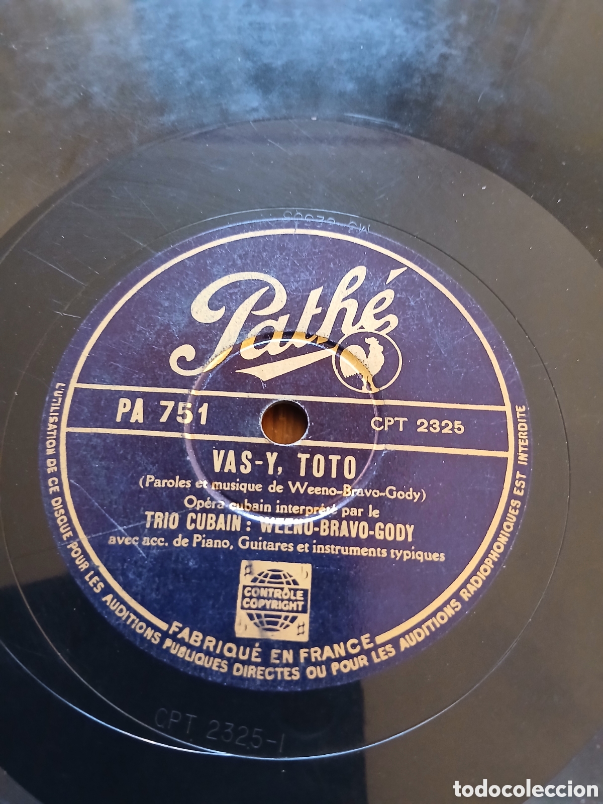Discos de pizarra: Trio cubain lote. Weeno, Bravo, Gody - Foto 7