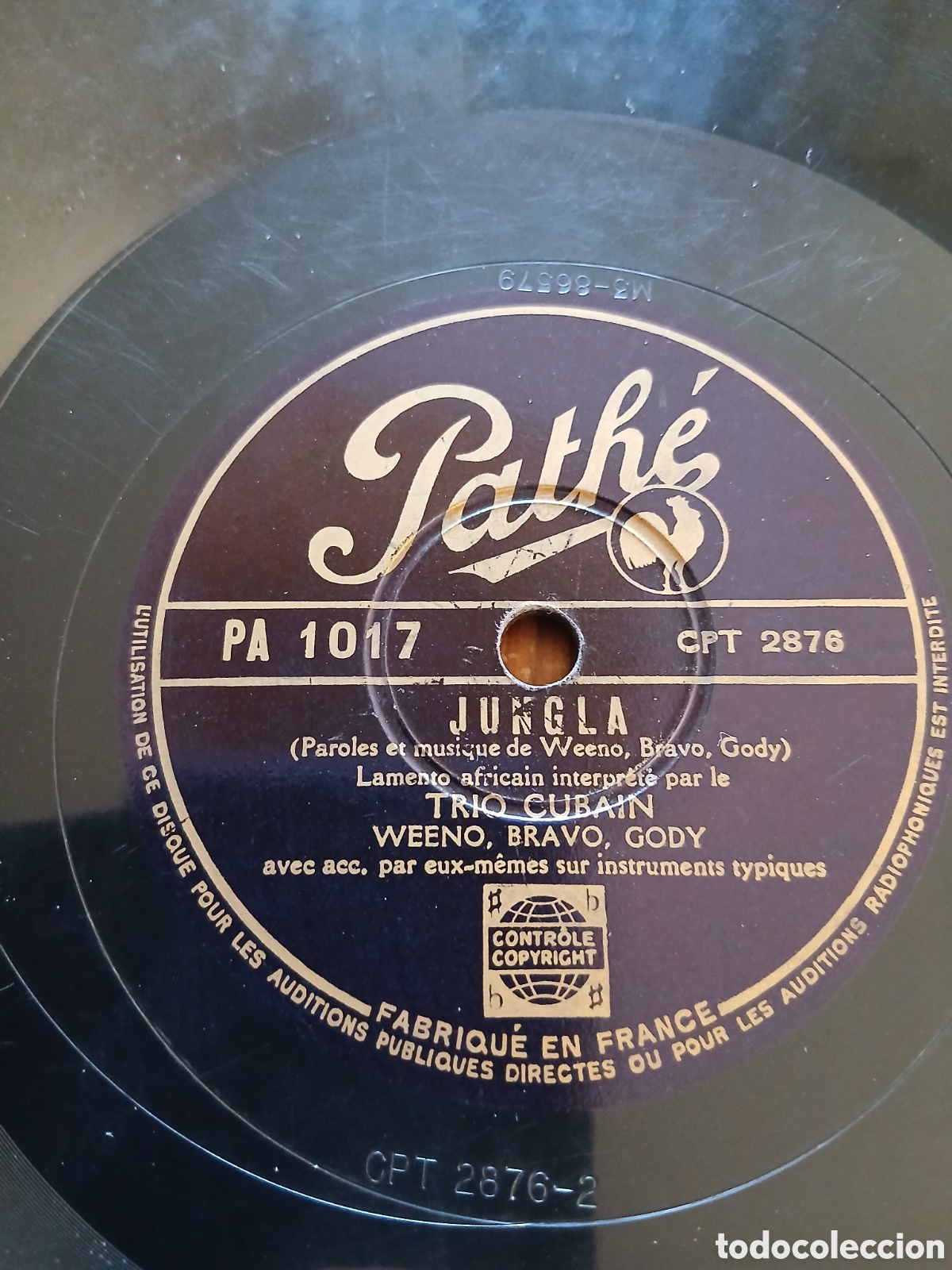 Discos de pizarra: Trio cubain lote. Weeno, Bravo, Gody