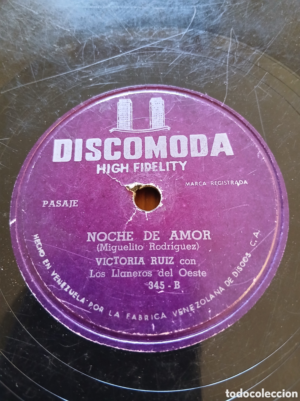 Discos de pizarra: Victoria Ruiz con los llaneros del oeste