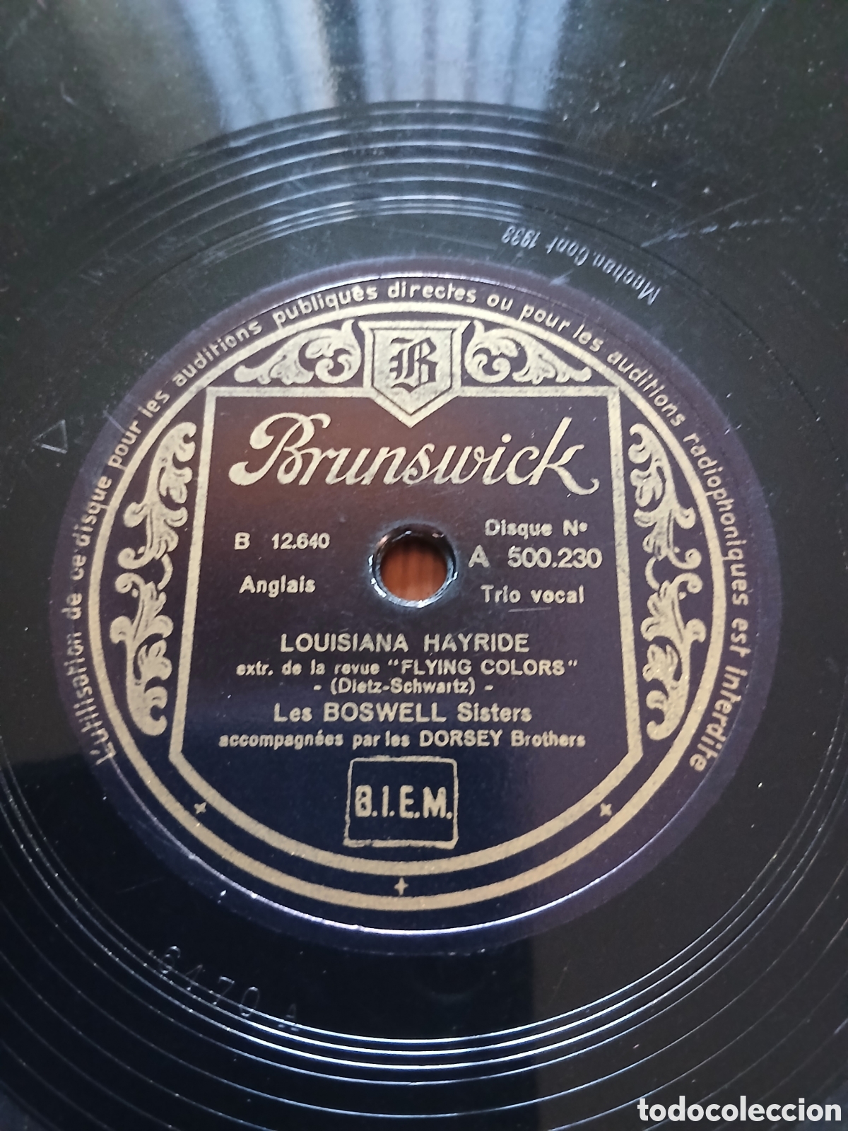 Discos de pizarra: Boswell sisters & Dorsey brothers