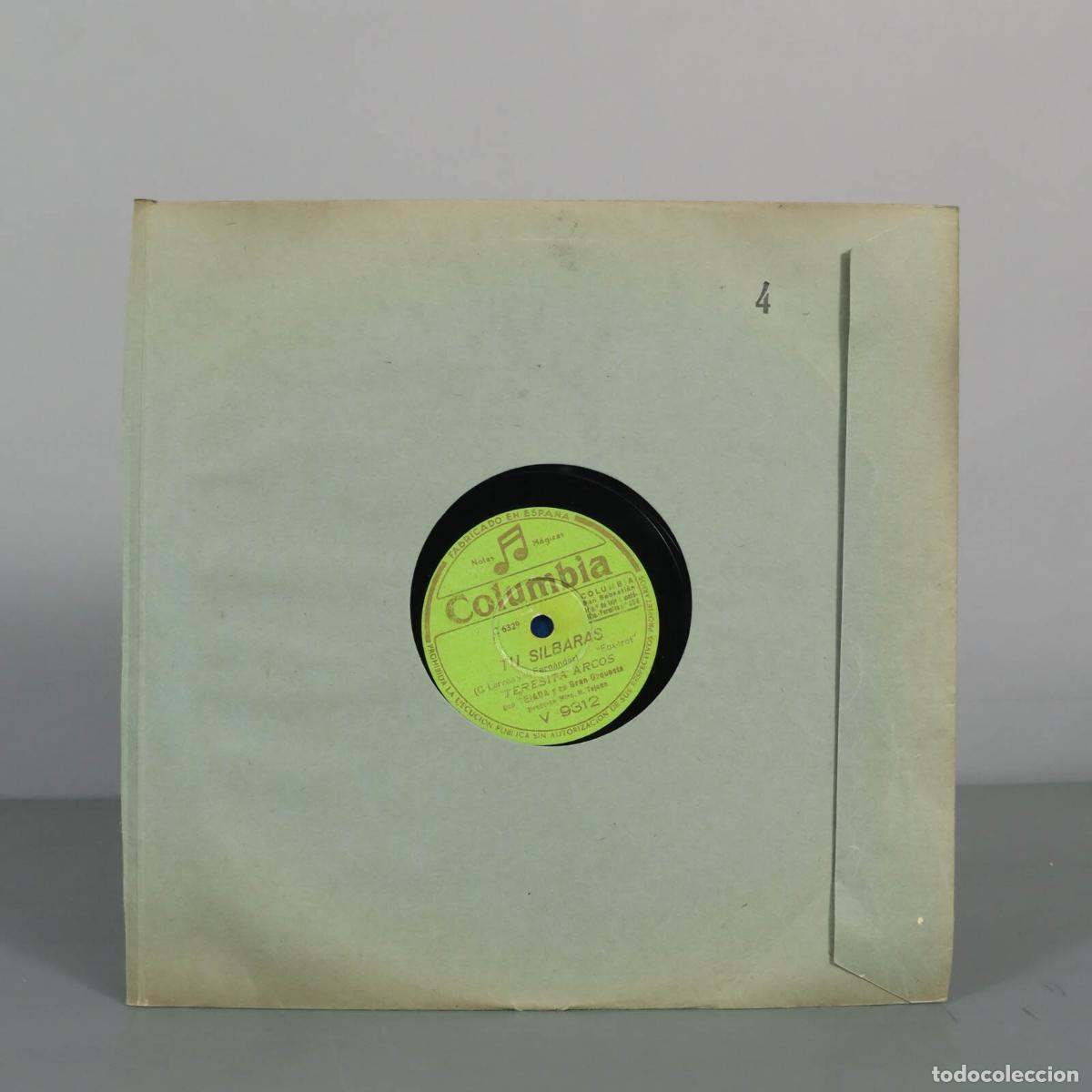 Discos de pizarra: DISCO DE PIZARRA. Tu silbar&aacute;s - A LAS DOCE EN PUNTO Teresita Arcos, Gran Orquesta, M. Tejada
