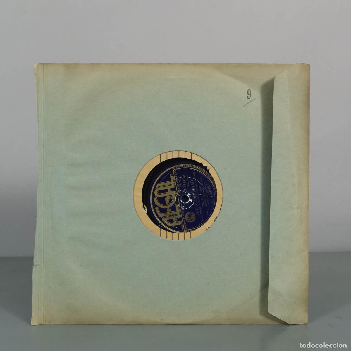 Discos de pizarra: DISCO DE PIZARRA. FUE MI SOLEDAD. CHARLES TRENET