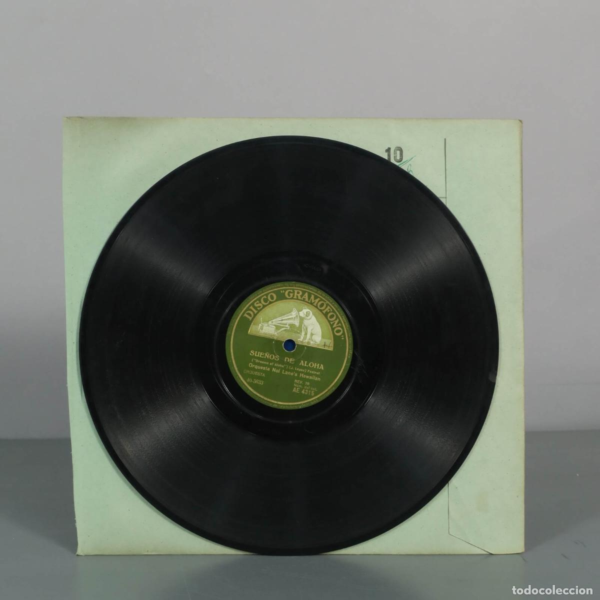 Discos de pizarra: DISCO DE PIZARRA. Sue&ntilde;os de Aloha - MARES DE HAWAII. Orquesta Noi Lane&acute;s Hawaiian