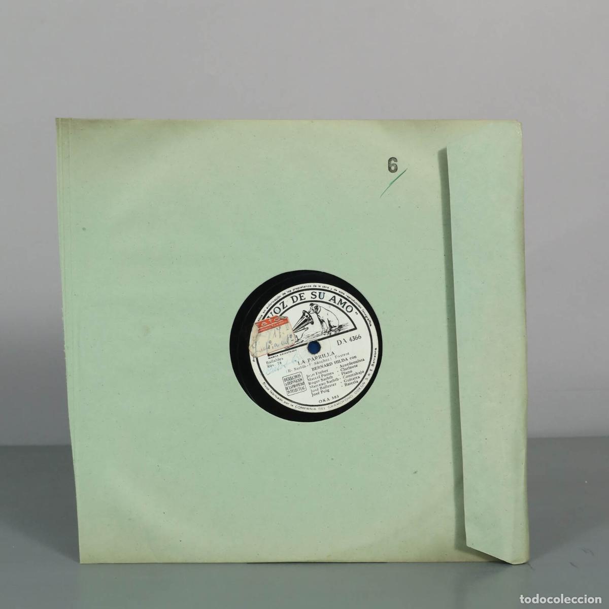 Discos de pizarra: DISCO DE PIZARRA. La Parrilla / Ritz Hotel - Bernard Hilda y su Orquesta