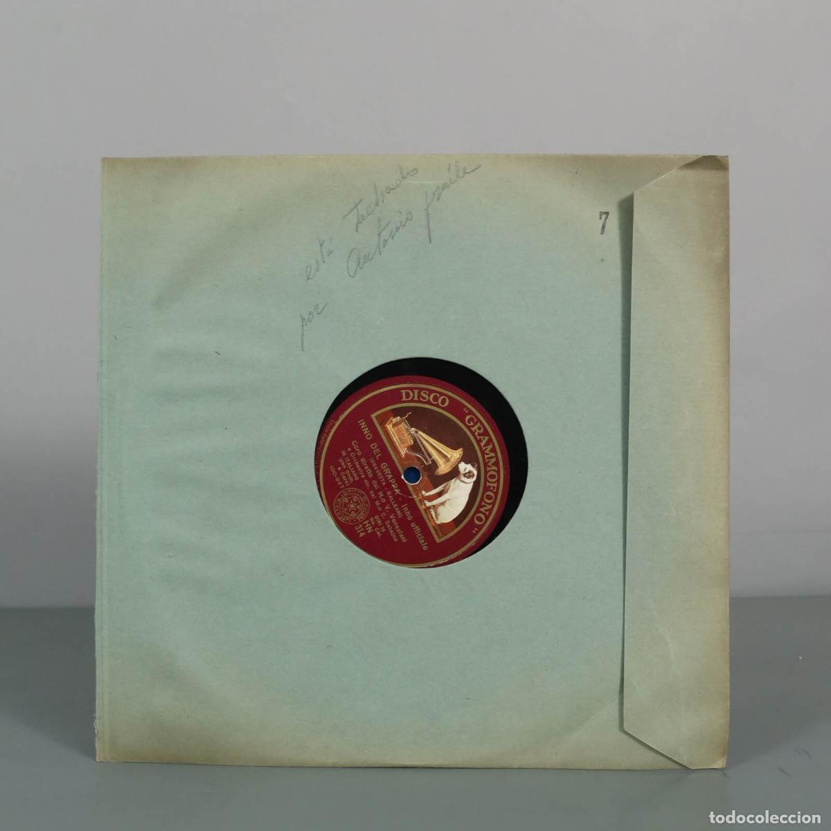 Discos de pizarra: DISCO DE PIZARRA. Inno del Grappa - V. Veneziani, GIOVINEZZA INNO FRONT DEL PNF. DANIELE SERRA