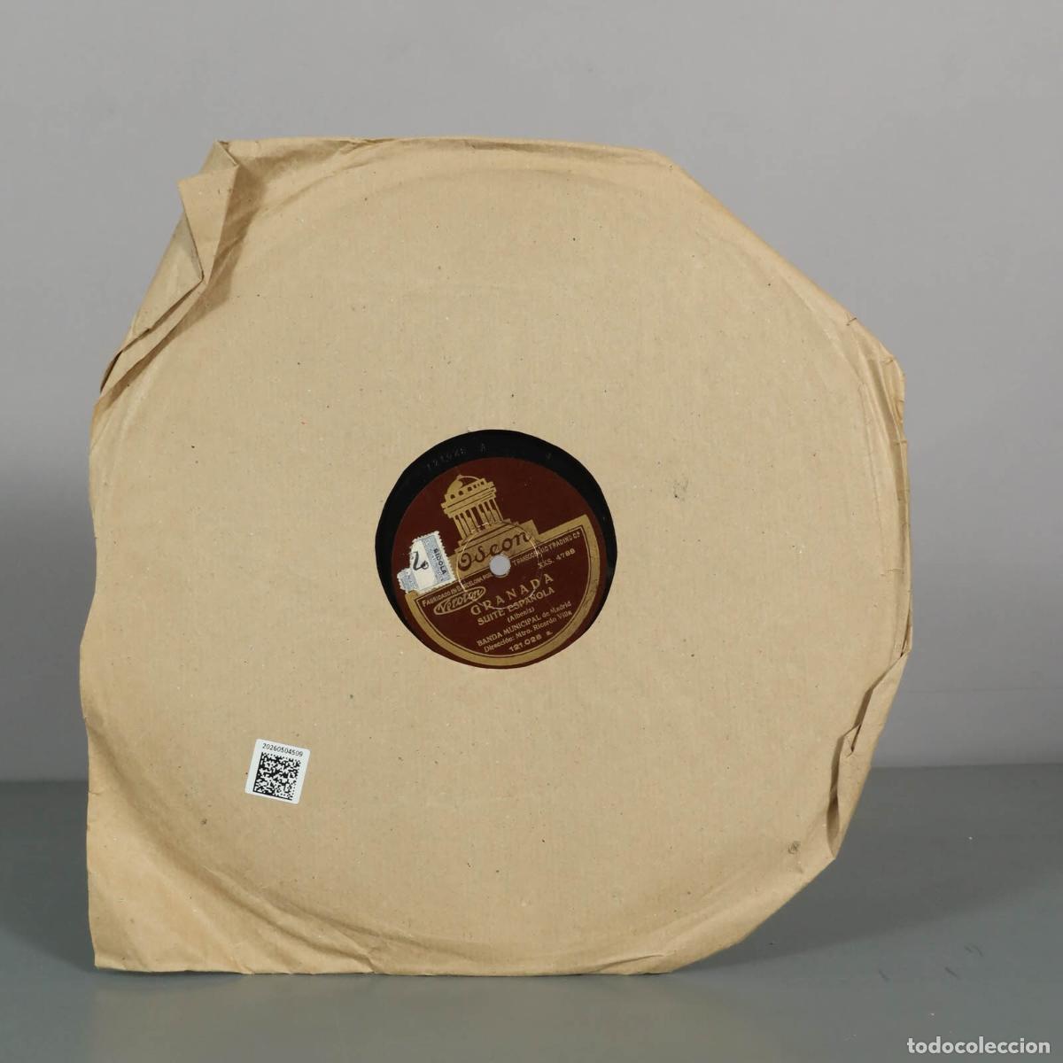 Discos de pizarra: DISCO DE PIZARRA. Granada, Suite Espa&ntilde;ola - Banda Municipal de Madrid - Ricardo Villa