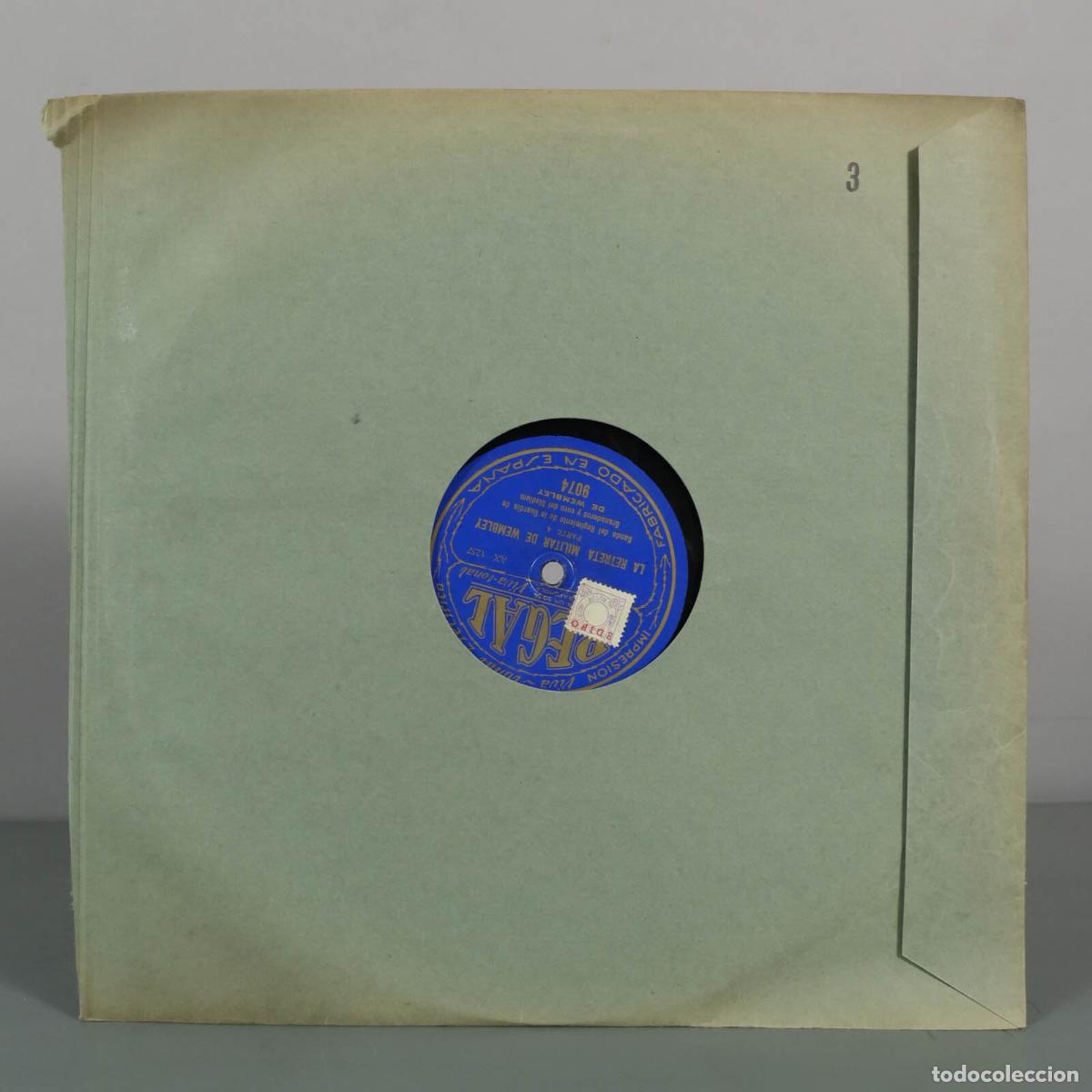 Discos de pizarra: DISCO DE PIZARRA. La Retreta Militar de Wembley - Banda del Regimiento de la Guardia de Granaderos,