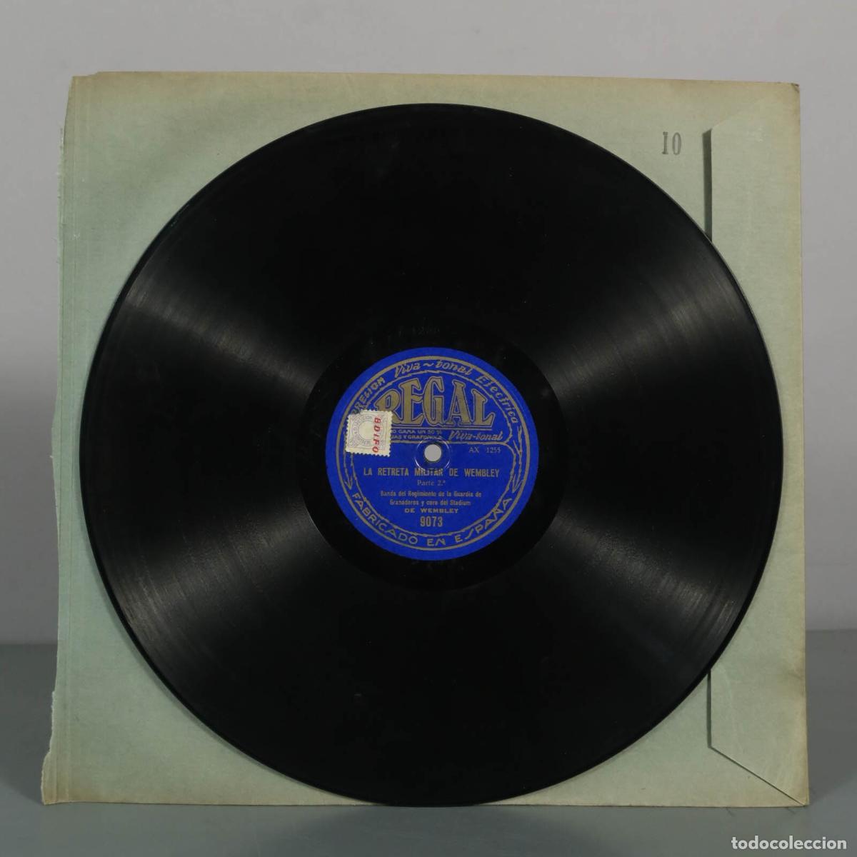 Discos de pizarra: DISCO DE PIZARRA. La Retreta Militar de Wembley - Banda del Regimiento de la Guardia de Granaderos,