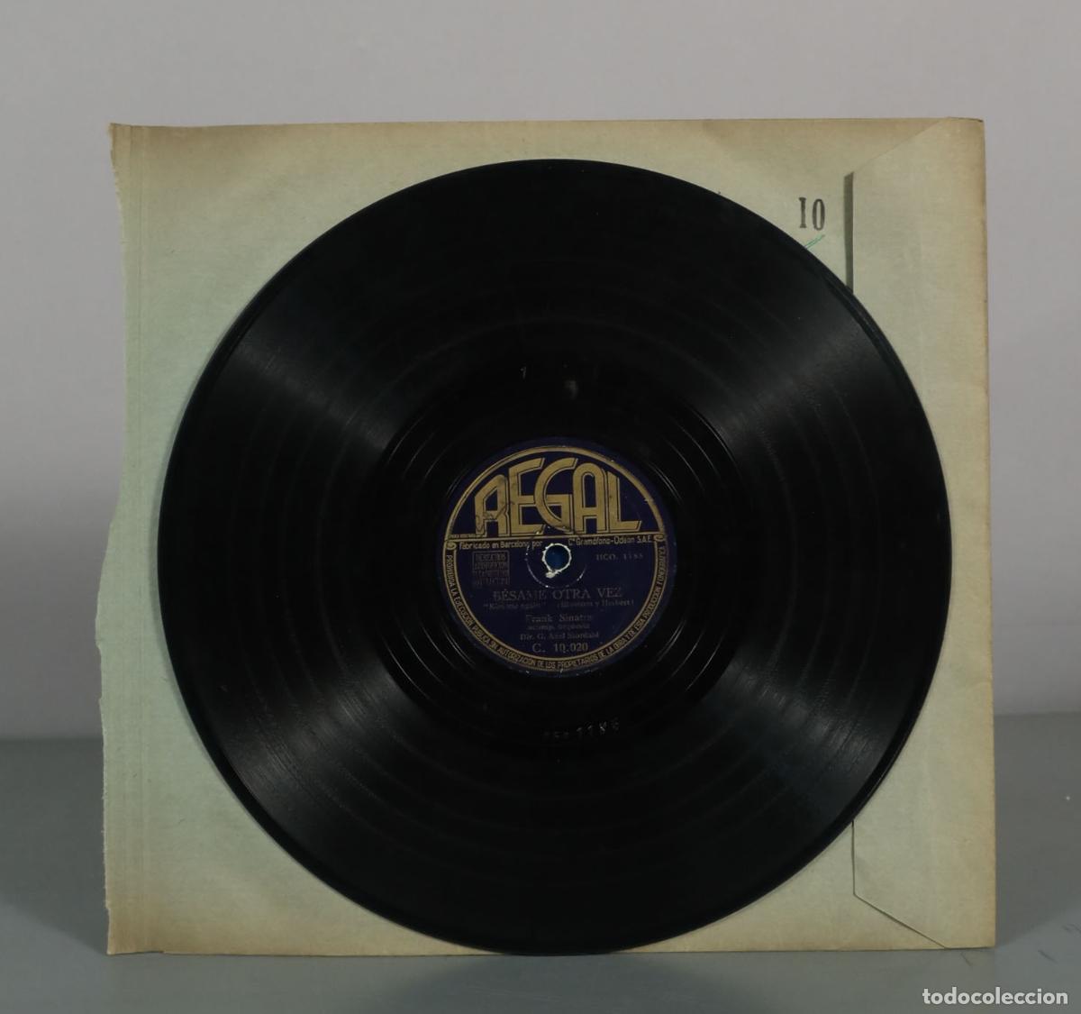 Discos de pizarra: DISCO DE PIZARRA. B&eacute;same otra vez (Kiss Me Again) - Frank Sinatra - SI NO ERES MAS QUE UN SUE&Ntilde;O