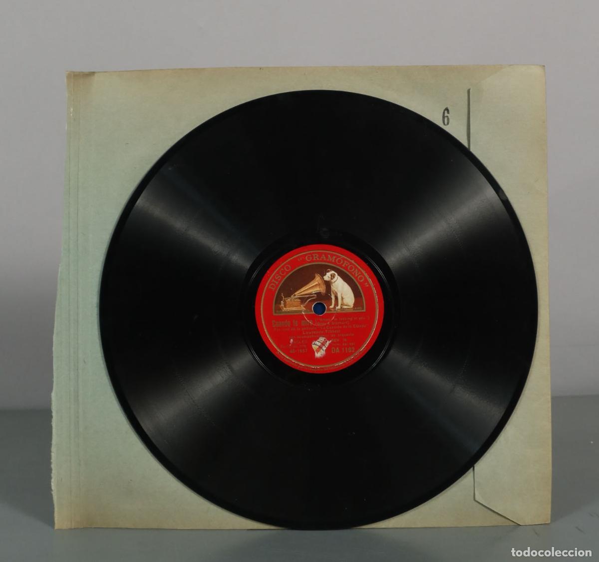 Discos de pizarra: DISCO DE PIZARRA. La Paloma Blanca / Cuando te miro - TIBBETT