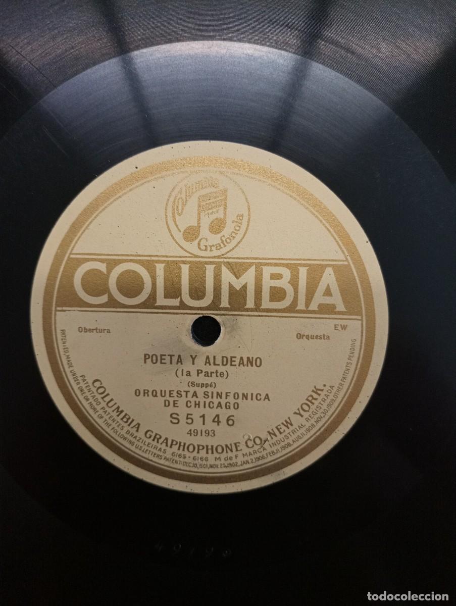 Discos de pizarra: Poeta y Aldeano, SUPP&Eacute;. Orq. Sinf&oacute;nica Chicago. A&ntilde;os 20-30.