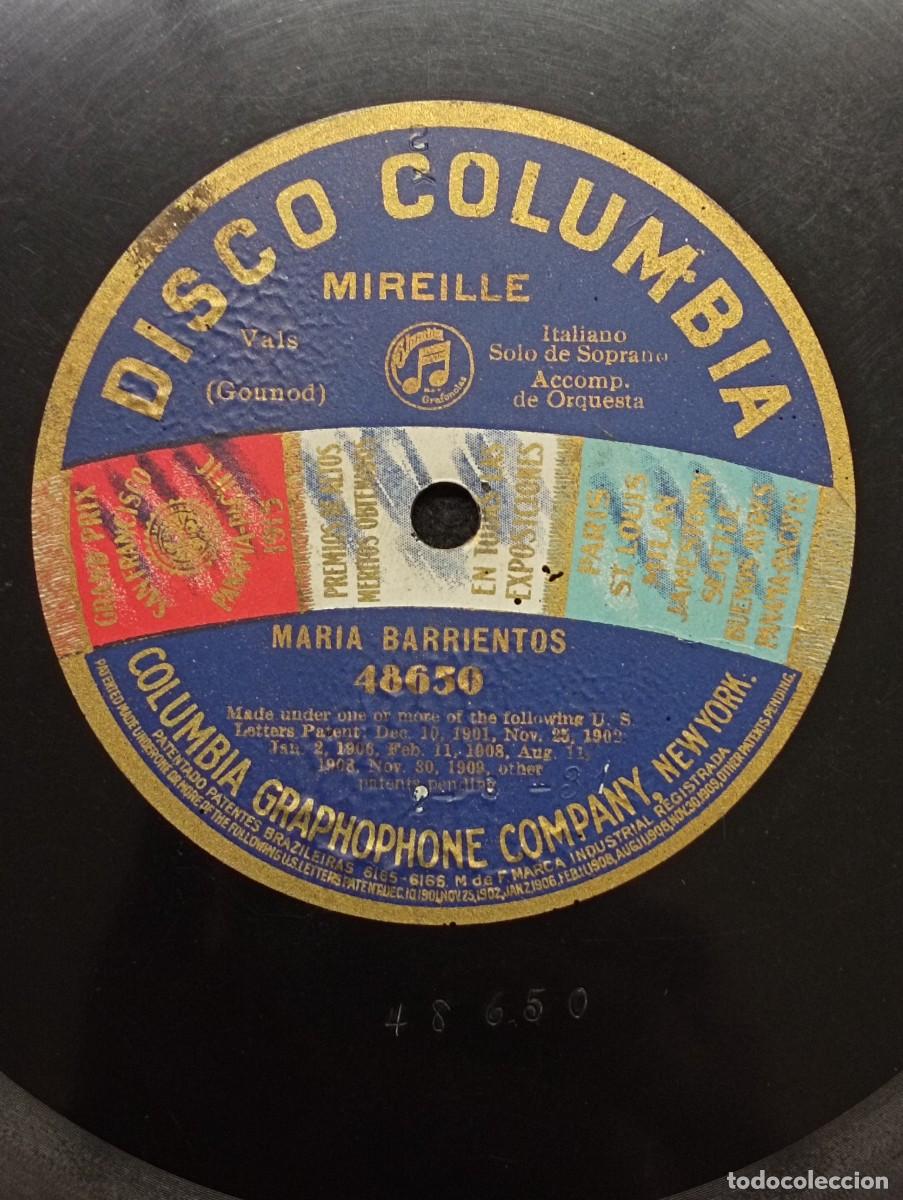 Discos de pizarra: Mireille. GOUNOD. Disco Columbia. A&ntilde;os 20.
