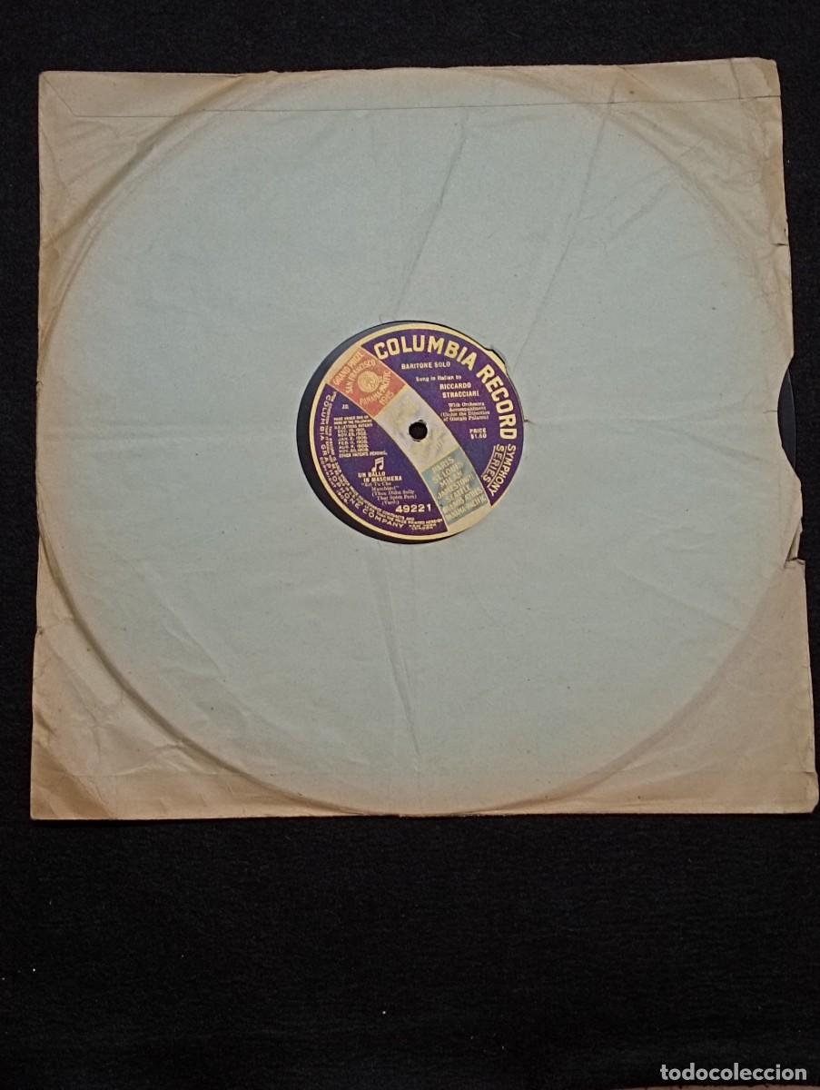 Discos de pizarra: Baile de m&aacute;scaras. VERDI. Stracciari. Columbia Record. A&ntilde;os 20. - Foto 5